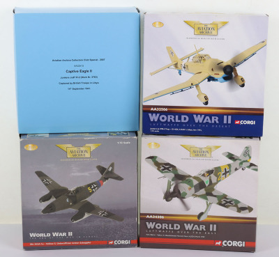 Four Corgi Aviation Archive Luftwaffe Aircraft WW2