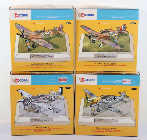 Four Corgi Aviation Archive 50th Anniversary of Corgi Aircraft
