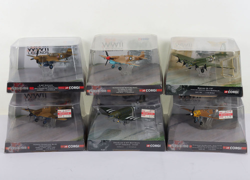 Six Corgi Aviation Archive &lsquo;WWII Legends