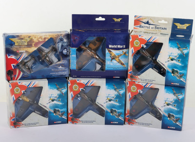 Six Corgi Aviation Archive, &lsquo;Battle of Britian&rsquo; 60 Years Models