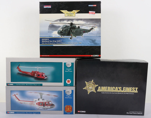 Four Corgi Aviation Archive Helicopters