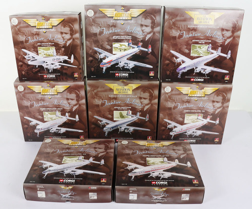Eight Corgi Aviation Archive &lsquo;Frontier Airliners&rsquo;