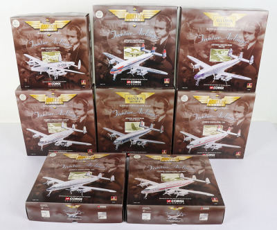 Eight Corgi Aviation Archive &lsquo;Frontier Airliners&rsquo;