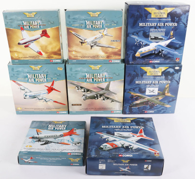 Eight Corgi Aviation Archive &lsquo;Military Air Power&rsquo; Aircraft