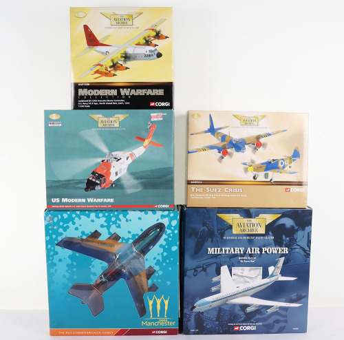 Five Corgi Aviation Archive Models