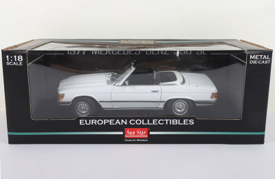 Sun Star European Collectibles 1977 Mercedes Benz 350 SL Open Convertible