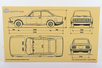 Laudoracing Fiat 124 Sport Coupe 1969 model 1:18 scale - 5