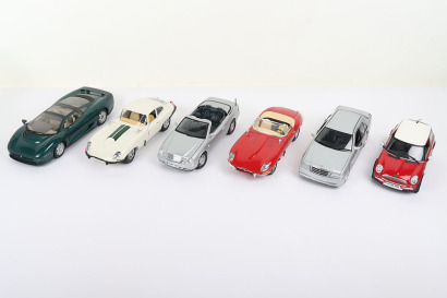 Six Unboxed 1:18 scale Models