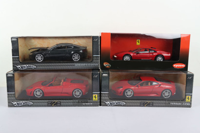 Four Boxed Hotwheels 1:18 Scale Models