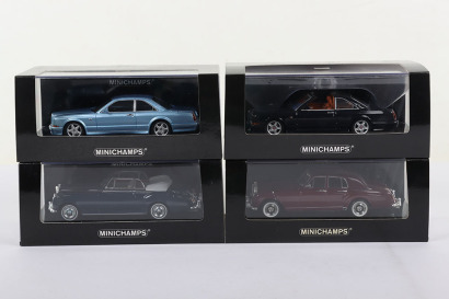 Four Boxed Minichamps Bentley Models, 1:43 scale