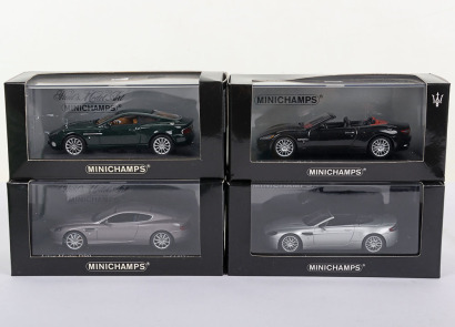 Three Boxed Minichamps Aston Martin Models, 1:43 scale