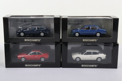 Four Boxed Minichamps 1:43 scale Models