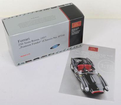 CMC 1:18 scale Model M-081 Ferrari Testa Rossa 1957 Pontoon Fender Chassis No 0714