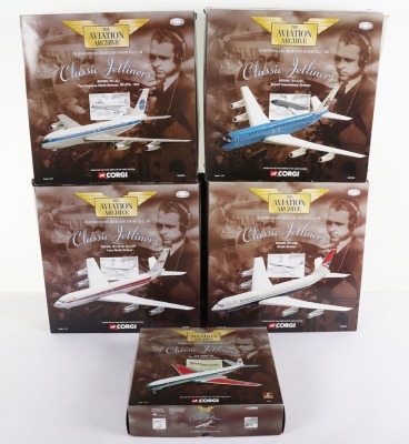 Five Corgi Aviation Archive &lsquo;Classic Jetliners&rsquo; Aircraft,