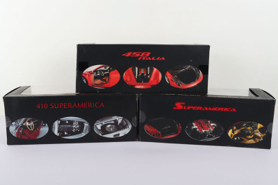Three Boxed Hot Wheels Elite Ferrari 1:18 Scale models - 2