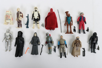 Thirteen Vintage Star Wars loose Complete action figures Kenner,