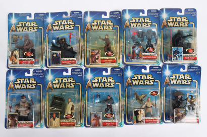 Quantity of Star Wars Attack of the Clones Action Figures and Vehicles 2002 Hasbro.
