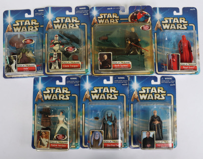 Quantity of Star Wars Attack of the Clones Action Figures and Vehicles 2002 Hasbro. - 2