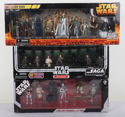 Three Modern Star Wars Exclusive Action Figure sets Hasbro.