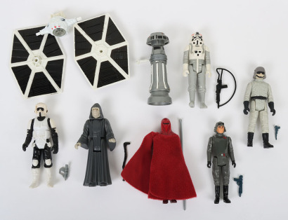Seven Vintage Star Wars Imperial loose action figures Kenner.
