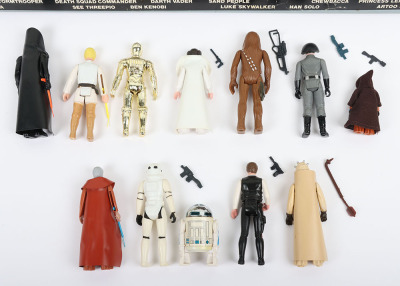 Vintage Star Wars First Twelve loose action figures Kenner. - 2