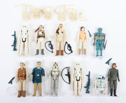 Eleven Vintage Star Wars The Empire Strikes Back loose Hoth action figures Kenner.