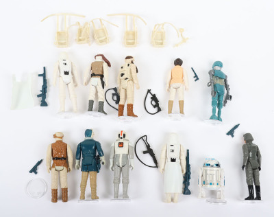 Eleven Vintage Star Wars The Empire Strikes Back loose Hoth action figures Kenner. - 2