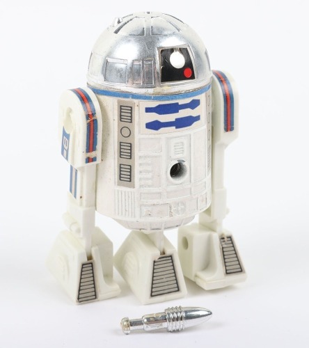 Scarce Vintage Star War Takara Japan R2-D2 Rocket Firing Mini Metal action figure 1978.