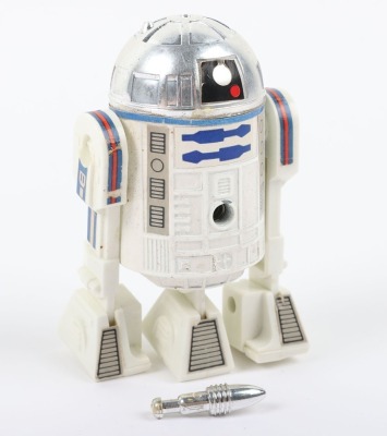 Scarce Vintage Star War Takara Japan R2-D2 Rocket Firing Mini Metal action figure 1978.