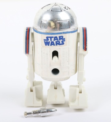 Scarce Vintage Star War Takara Japan R2-D2 Rocket Firing Mini Metal action figure 1978. - 3