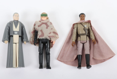 Three Vintage Star Wars Last 17 action figures, in good condition Kenner,