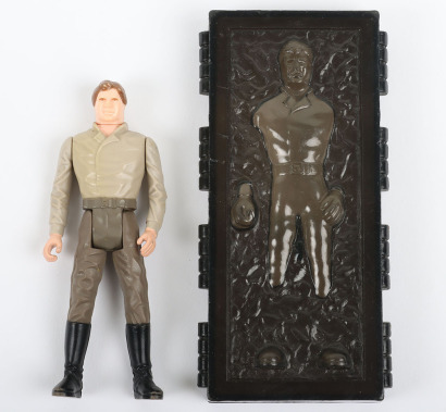 Vintage Star Wars Last 17 Han Solo and Carbonite Block action figure Kenner,
