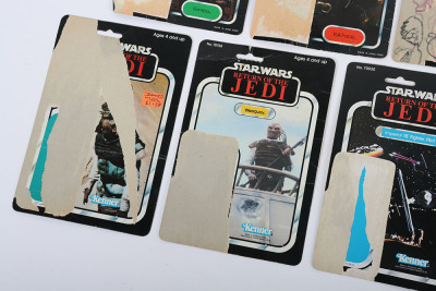 Nine Vintage Star Wars Card backs for loose action figures Kenner Palitoy. - 4