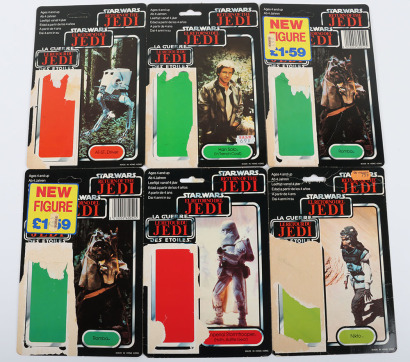 Twelve Vintage Star Wars Card backs for loose action figures Kenner Palitoy Kenner.