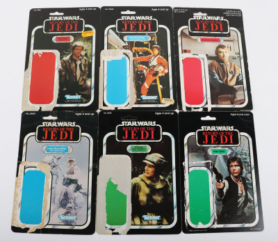 Ten Vintage Star Wars Card backs for loose action figures Kenner Palitoy Kenner.