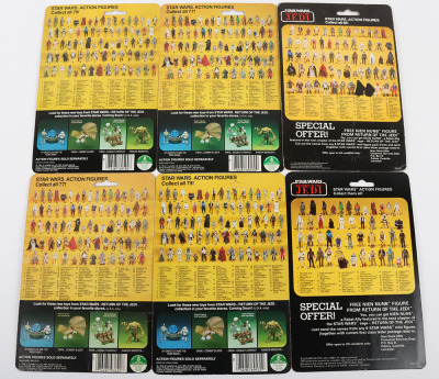 Ten Vintage Star Wars Card backs for loose action figures Kenner Palitoy Kenner. - 2