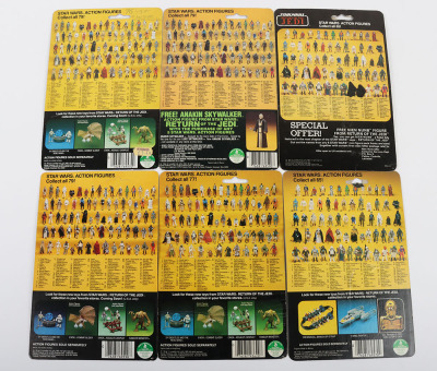 Fourteen Vintage Star Wars Card backs for loose action figures Kenner Palitoy Kenner. - 2