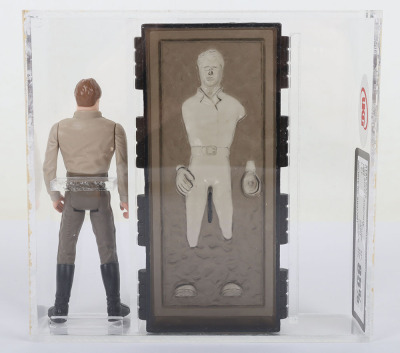 Vintage Star Wars Han Solo Last 17 Carbonite Graded 85% UKG Action Figure 1985. - 3