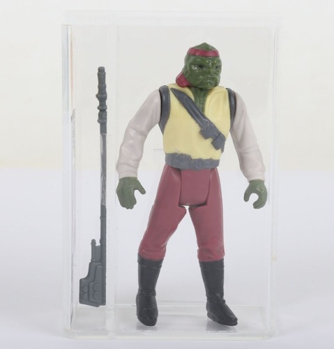 Vintage Star Wars Barada Last 17 Graded 90% Gold UKG Action Figure 1985.