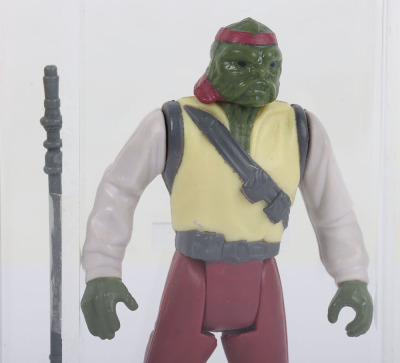 Vintage Star Wars Barada Last 17 Graded 90% Gold UKG Action Figure 1985. - 5
