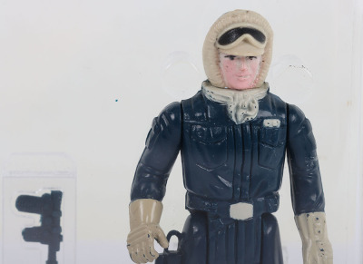 Vintage Star Wars PBP Pink Face Han Solo Hoth Graded 80% UKG Action Figure 1980. - 2