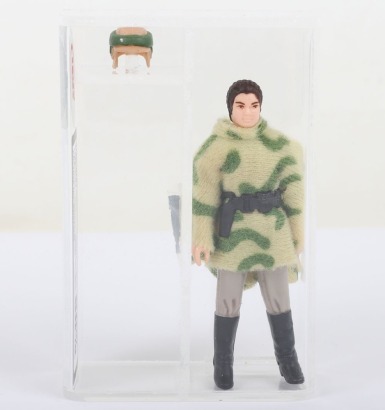 Vintage Star Wars Princess Leia Battle Poncho Graded 80% UKG Action Figure 1984.
