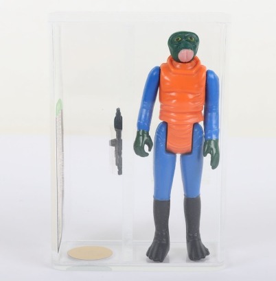 Vintage Star Wars Walrus Man Pink Tusk Graded 90 AFA Action Figure 1978.