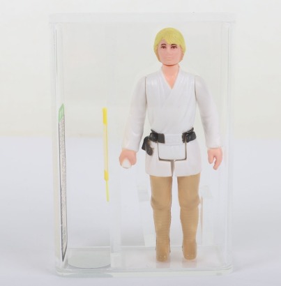 Vintage Star Wars Luke Skywalker Farmboy Graded 85 AFA Action Figure 1977.