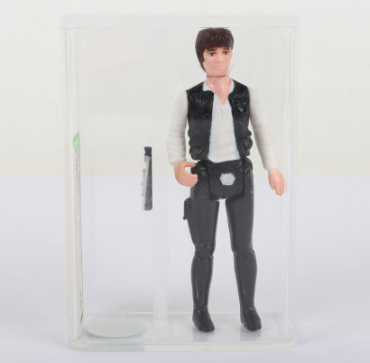Vintage Star Wars Han Solo Large Head Graded 85 AFA Action Figure 1977.