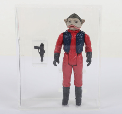 Vintage Star Wars Nien Nunb Graded 85% UKG Action Figure 1983.