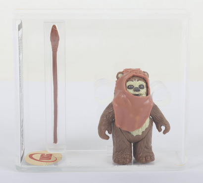 Vintage Star Wars Wicket Graded 90% Gold UKG Action Figure 1984.