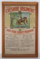 Cheshire Regiment Recruitment Poster