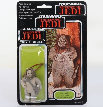 Vintage Star Wars Last 17 Lumat Original Carded Moc Action Figure Tri-Logo Palitoy.