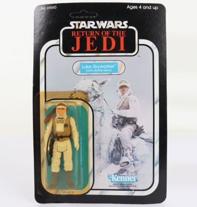 Vintage Star Wars Return of the Jedi Luke Skywalker Hoth Battle Gear Kenner Original Carded Moc Action Figure.